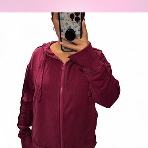 Free People Deep Pink Hoodie